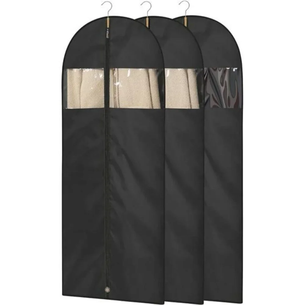 Long Garment Bags 65 Inch Dress Cover Hanging Clothes Storage Travel Gown Bags